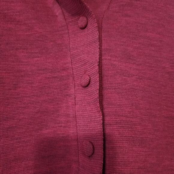 Framo 100% Wool Italian Pink Jacket Sweater Cardigan Shirt Buttons Size Medium - Picture 4 of 5